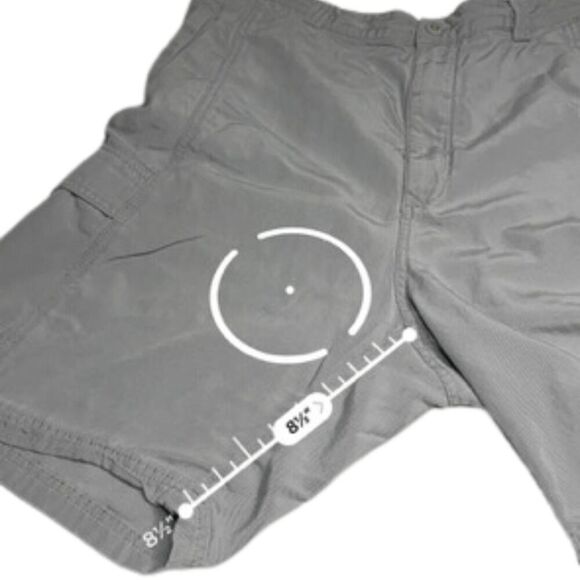 Tommy Bahama Relax Men's Tencel Cotton Blend Cargo Pocket Shorts Gray Size 38 - Picture 4 of 7